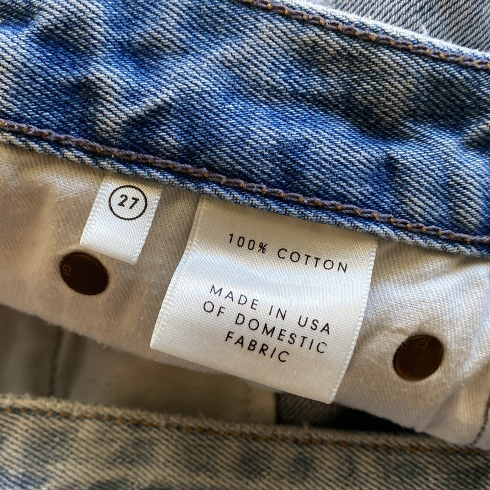 GRLFRND Cindy High Rise Distressed Jean Denim Short in Color You Needed Me Boho - Picture 8 of 8
